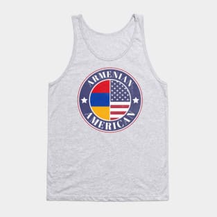 Proud Armenian-American Badge - Armenia Flag Tank Top